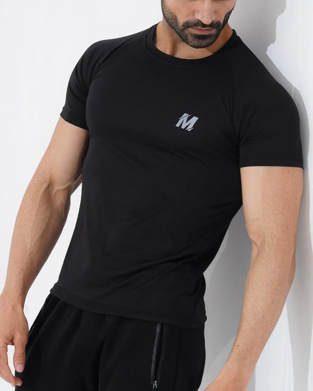 Black Dri-fit T-shirt Meerina By Hinshah