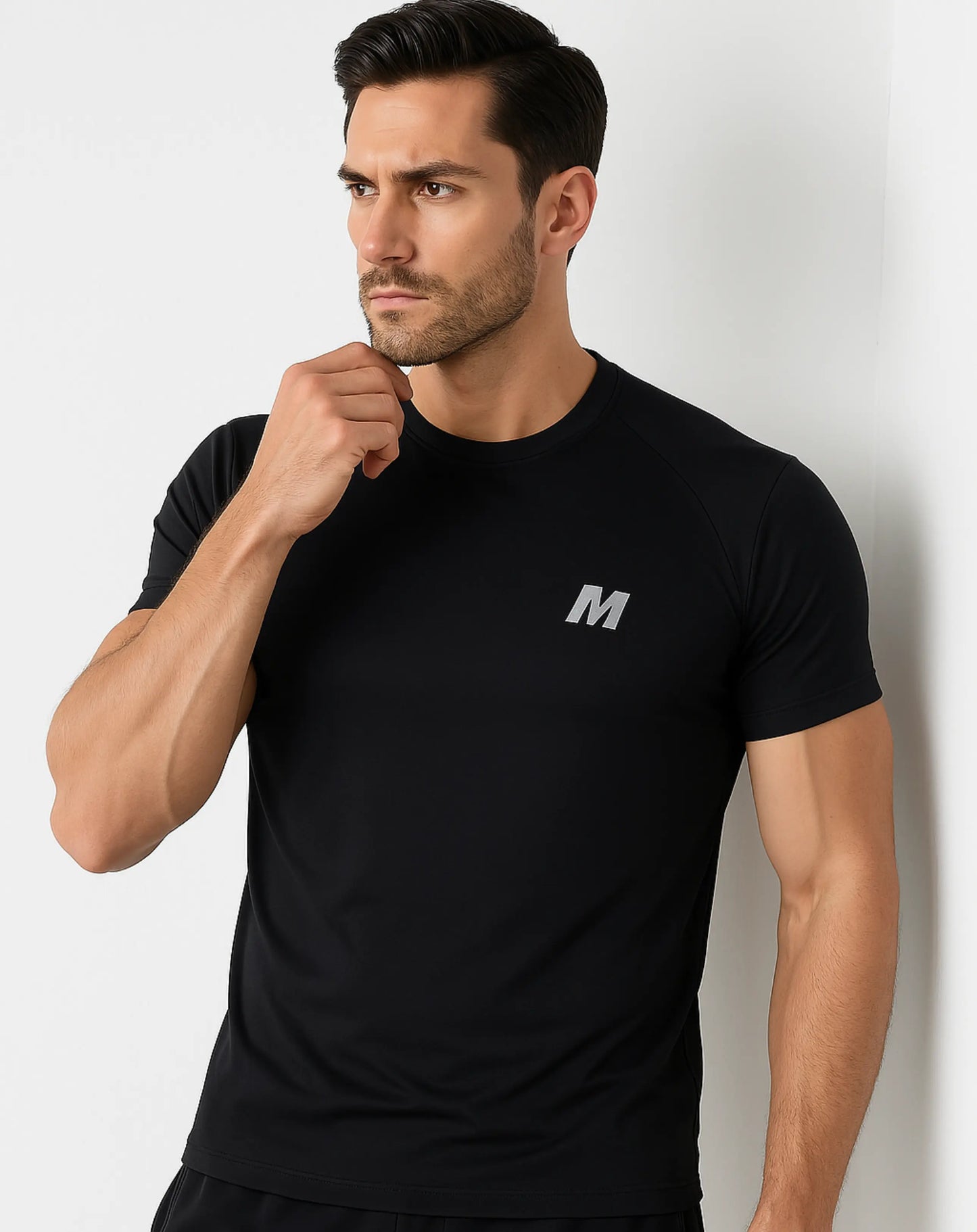 Black Dri-fit T-shirt Meerina By Hinshah