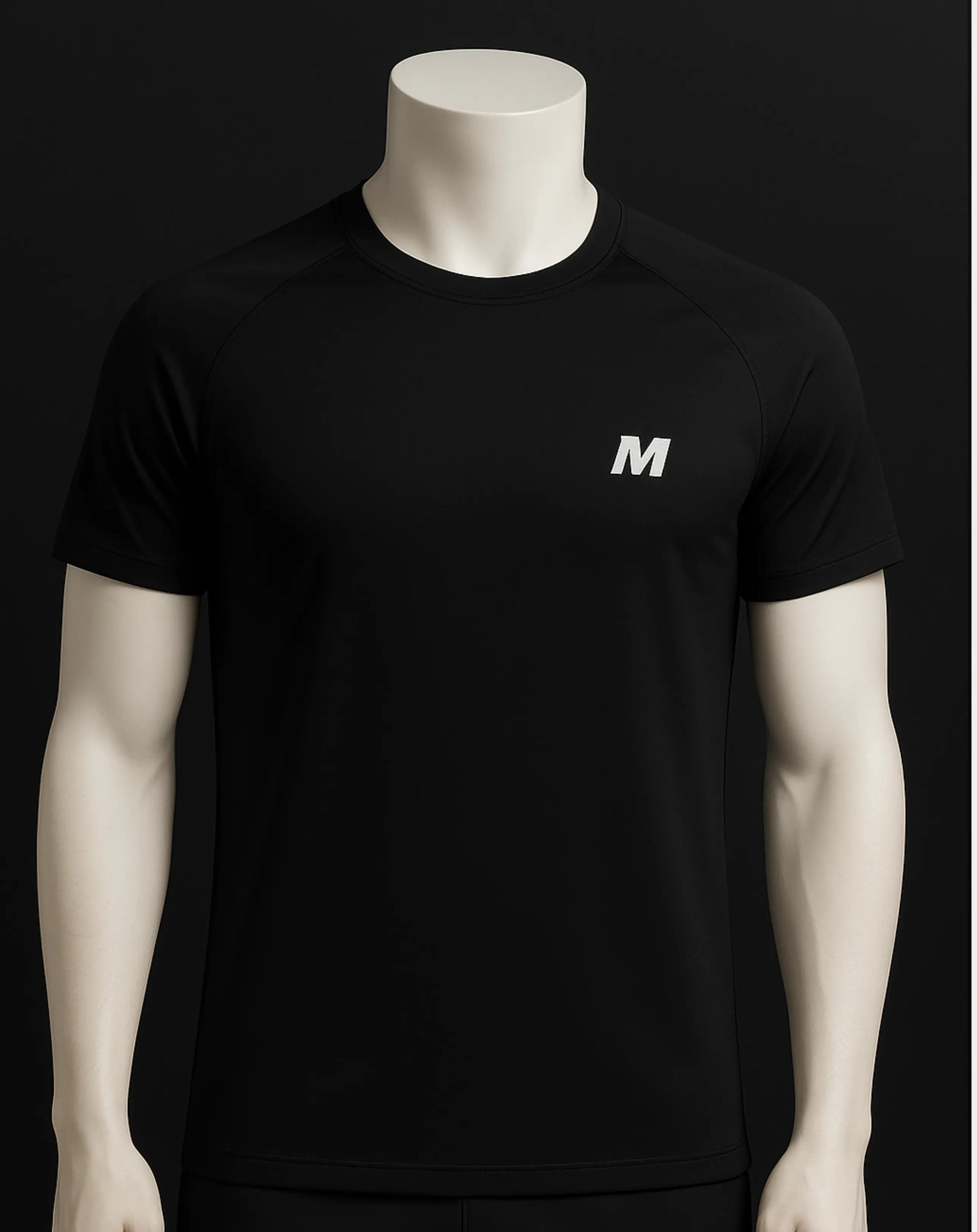 Black Dri-fit T-shirt Meerina By Hinshah