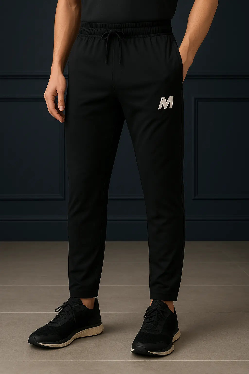 Black Jogger Pant Meerina By Hinshah