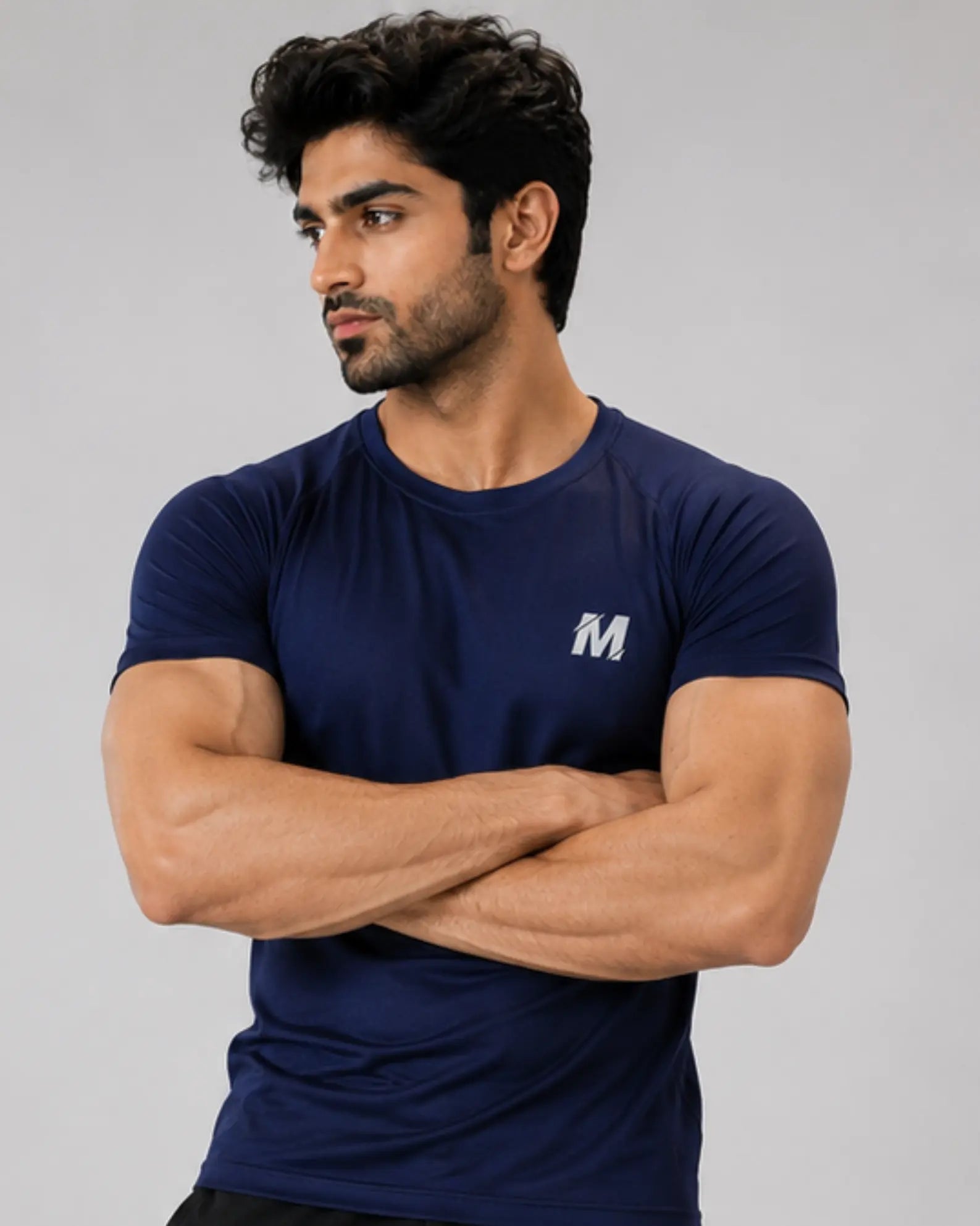 Blue Dri-fit T-shirt Meerina By Hinshah