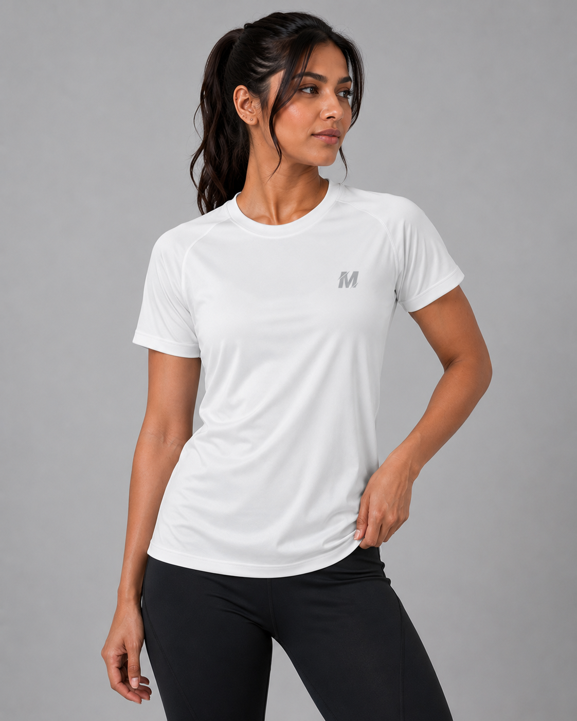 White T-shirt Meerina By Hinshah