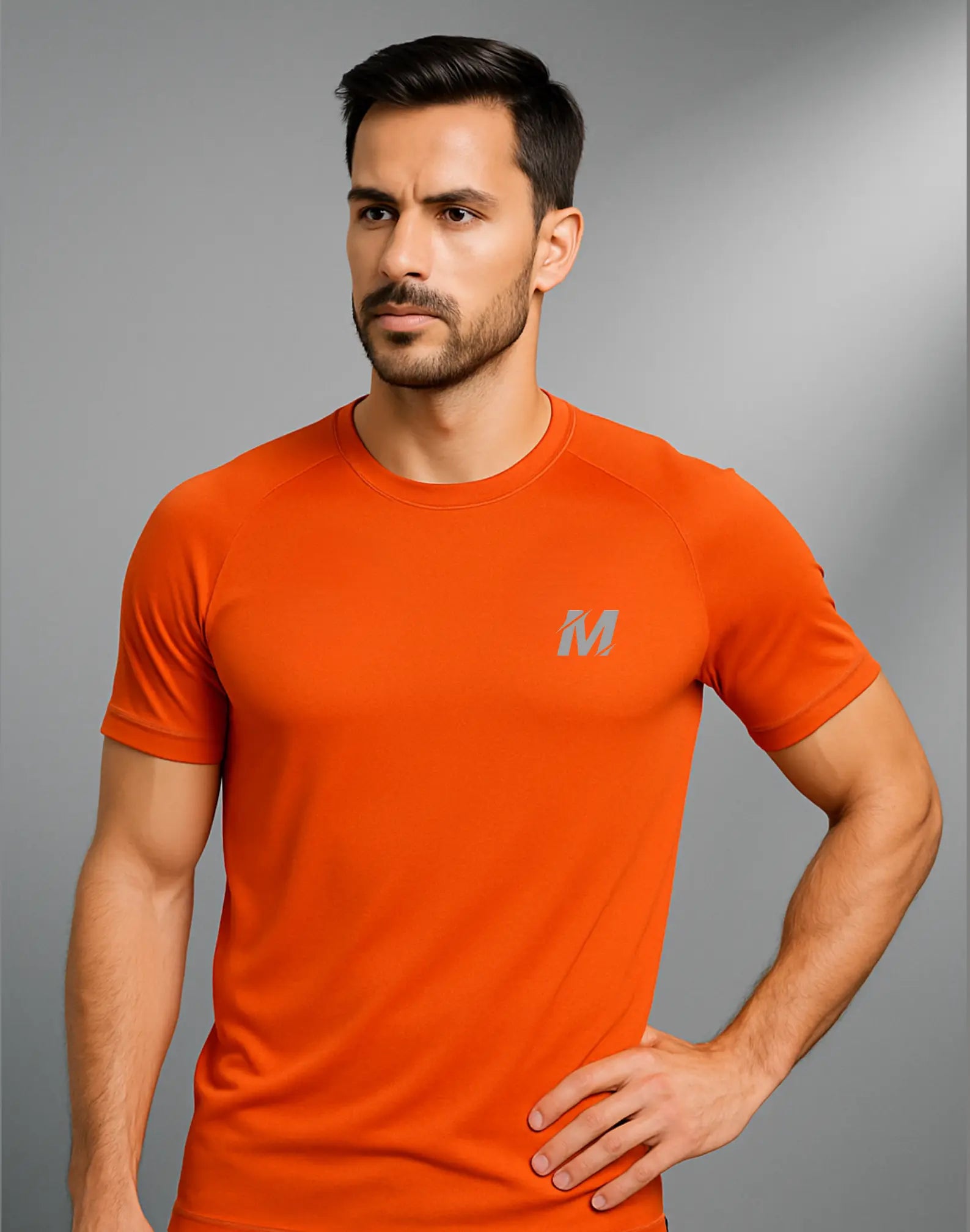 Orange Dri-fit T-shirt Meerina By Hinshah