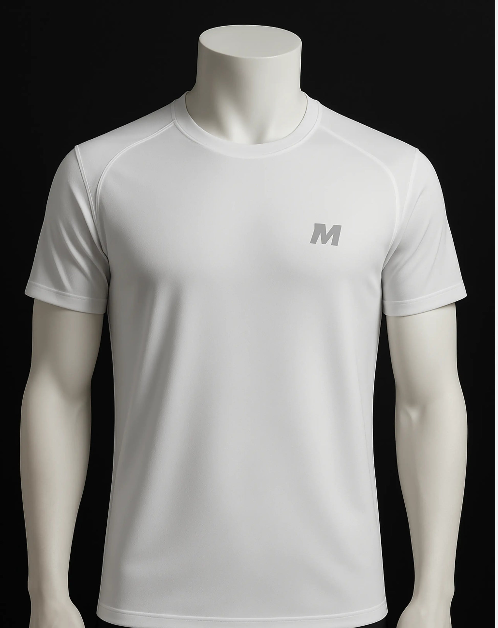 White Dri-fit T-shirt Meerina By Hinshah